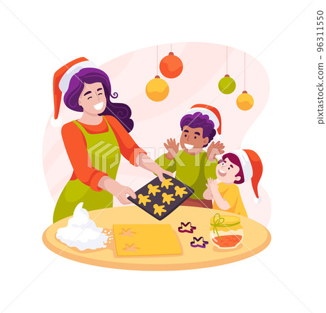 Christmas baking isolated cartoon vector illustration. 96311550