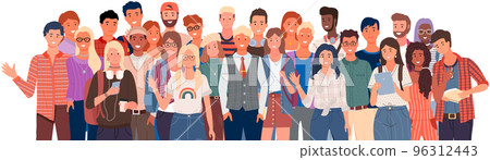 Teamwork, brainstorming, employees work, spend time in office. Business people working together 96312443