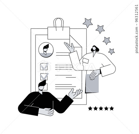 Performance rating abstract concept vector illustration. Performance review, rating management, employee work measurement, efficiency feedback, scoring system, meet expectation abstract metaphor. Performance rating abstract concept vector illustration. Performance review, rating management, employee work measurement, efficiency feedback, scoring system, meet expectation abstract metaphor. 96312561