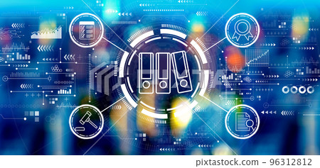 Compliance theme with big city lights 96312812