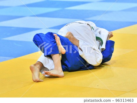 Fighter girls compete in Judo Fighter girls compete in Judo 96313463