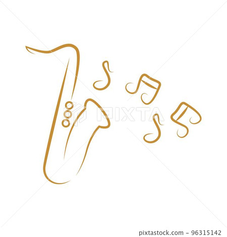 Saxophone logo icon design Saxophone logo icon design 96315142