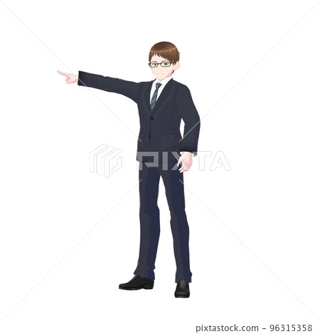 穿著西裝的商人 穿著西裝的商人 96315358
