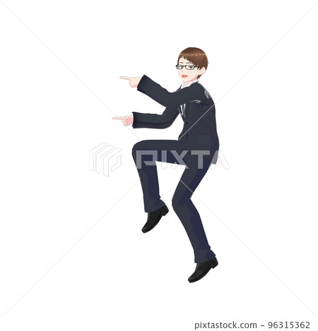 穿著西裝的商人 穿著西裝的商人 96315362