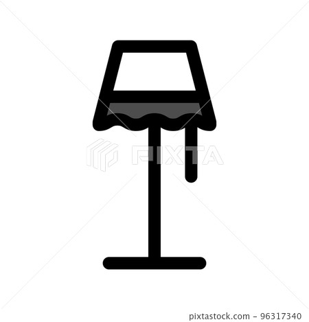Illustration Vector Graphic of Stand Lamp Icon 96317340