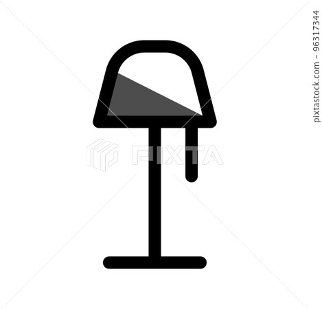 Illustration Vector Graphic of Stand Lamp Icon 96317344