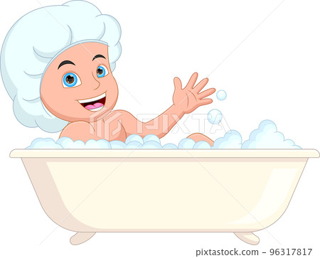 Cute little boy taking a bath Cute little boy taking a bath 96317817