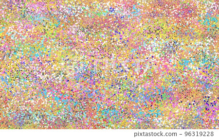 Background material with dense colorful dots and square pieces Background material with dense colorful dots and square pieces 96319228