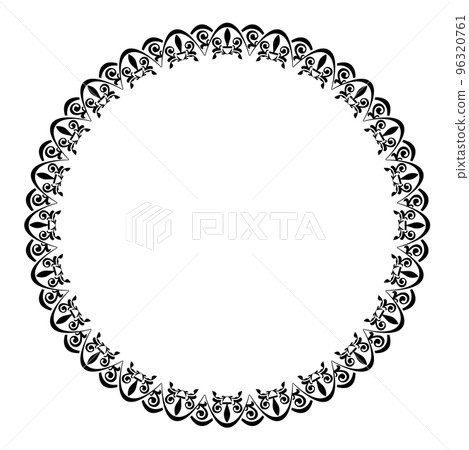 Stock Illustration: Oriental pattern, retro, antique, vintage frame. decorative ruled ornament Stock Illustration: Oriental pattern, retro, antique, vintage frame. decorative ruled ornament 96320761