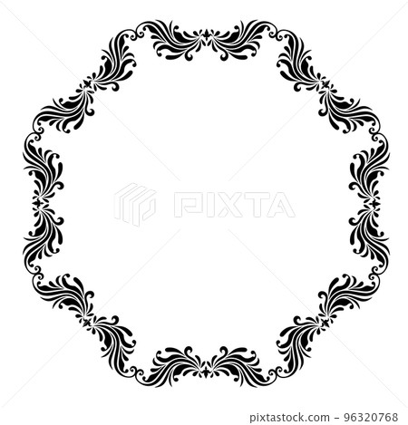 Stock Illustration: Oriental pattern, retro, antique, vintage frame. decorative ruled ornament Stock Illustration: Oriental pattern, retro, antique, vintage frame. decorative ruled ornament 96320768
