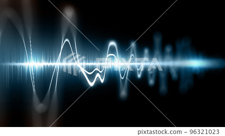 sound wave. image of sound waves. 96321023