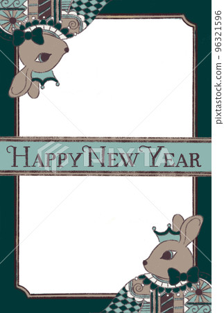 特朗普式兔子新年賀卡 96321596
