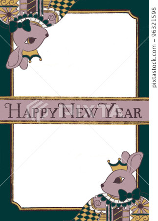 特朗普式兔子新年賀卡 96321598