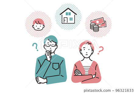 A couple thinking about life design 96321633