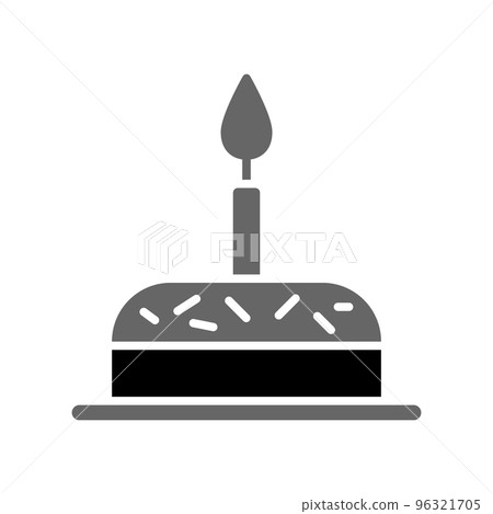 Illustration Vector Graphic of Birthday Cake icon Illustration Vector Graphic of Birthday Cake icon 96321705