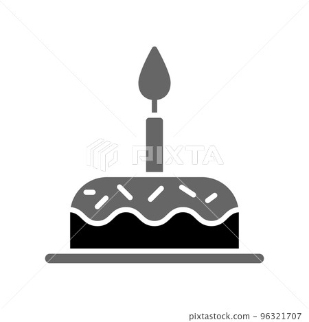 Illustration Vector Graphic of Birthday Cake icon Illustration Vector Graphic of Birthday Cake icon 96321707