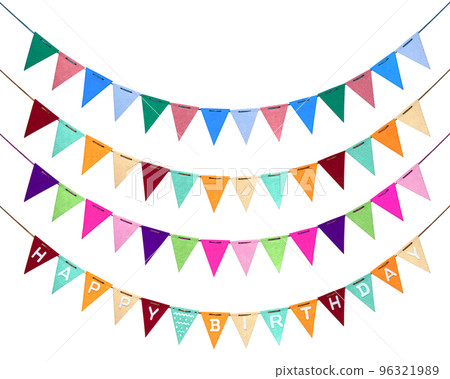 Colorful garland flag background texture Colorful garland flag background texture 96321989