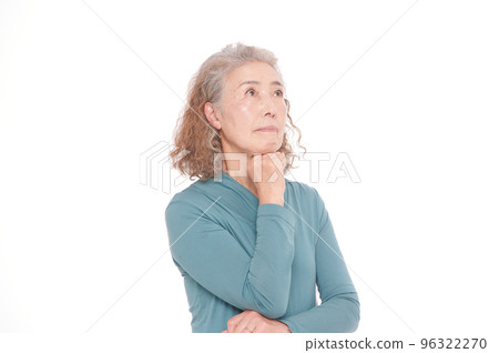 Thinking senior women Thinking senior women 96322270