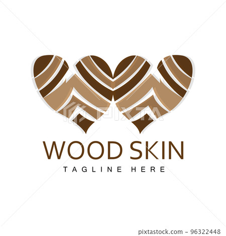 Wood Layer Logo Tree Bark Structure Design Forest Template Vector Wood Layer Logo Tree Bark Structure Design Forest Template Vector 96322448