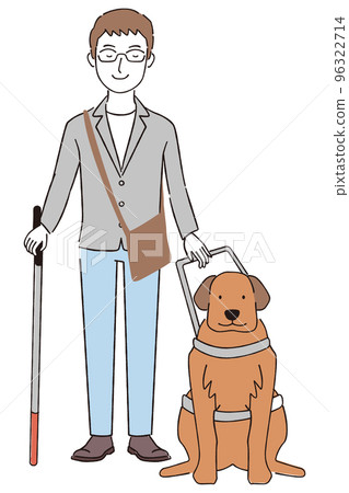 有導盲犬的視障人士社會的理解和體諒 96322714