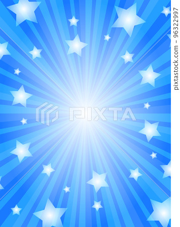 Star and sunburst background vertical position blue 96322997