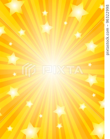 星星背景和旭日形首飾垂直位置黃色 96322998