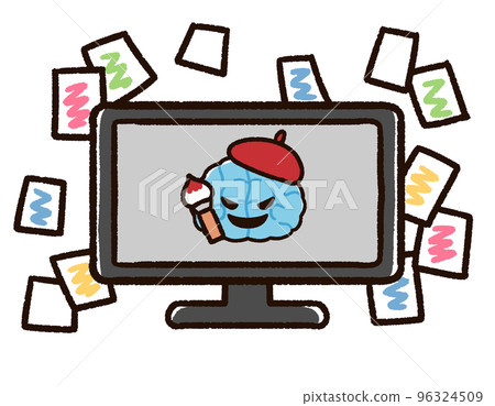 Image of misuse of artificial intelligence AI that draws Image of misuse of artificial intelligence AI that draws 96324509