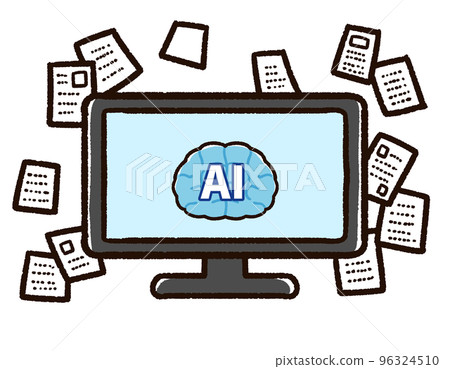 Image of artificial intelligence and information Image of artificial intelligence and information 96324510
