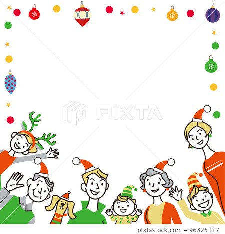 三代家庭聖誕框架留言 96325117