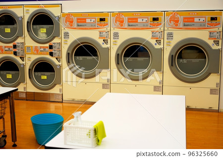 Coin laundry interior image 96325660