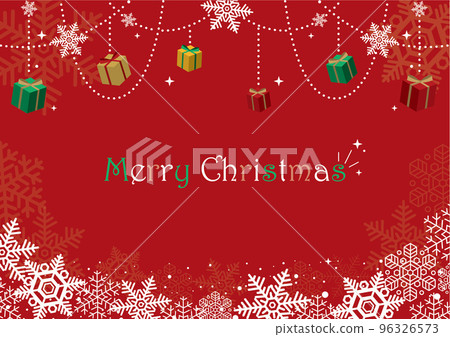 Christmas card with fashionable snowflakes 96326573