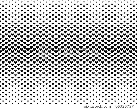 Heart seamless halftone pattern - Stock Illustration [96326757] - PIXTA