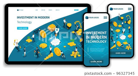 Website Template Landing page Isometric concept investment in modern technology, investors carry money to the investment group. Easy to edit and customize Website Template Landing page Isometric concept investment in modern technology, investors carry money to the investment group. Easy to edit and customize 96327345