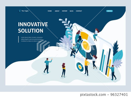 Website Template Landing page Isometric concept young entrepreneurs, marketing research, innovative solution. Easy to edit and customize Website Template Landing page Isometric concept young entrepreneurs, marketing research, innovative solution. Easy to edit and customize 96327401