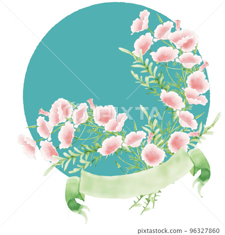 花黃色橙色自然綻放花束芽葉花卉美麗植物綠色 96327860