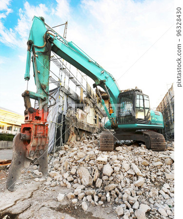 Demolition work site 96328430