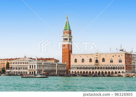 Venice Doge's Palace and Piazza San Marco bell tower Venice Doge's Palace and Piazza San Marco bell tower 96328905