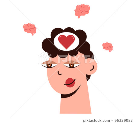 Cute emotion picture. 96329082