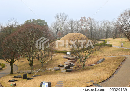 Nara Prefecture Asuka Village Winter Takamatsuzuka Burial Mound Nara Prefecture Asuka Village Winter Takamatsuzuka Burial Mound 96329189