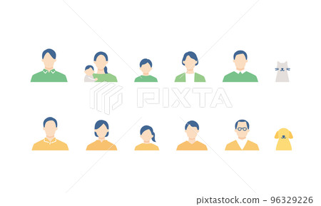 Family icon set 96329226