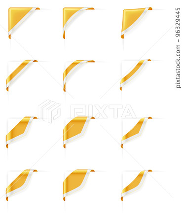 label sticker tag template blank vector illustration 96329445