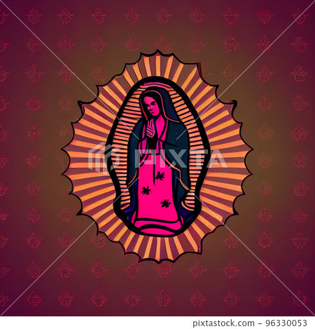 Design illustration beautiful lady of guadalupe mexico saint holy faith Design illustration beautiful lady of guadalupe mexico saint holy faith 96330053