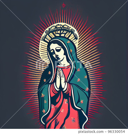 Design illustration beautiful lady of guadalupe mexico saint holy faith Design illustration beautiful lady of guadalupe mexico saint holy faith 96330054