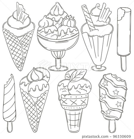 Coloring Illustration in hand draw style Coloring Illustration in hand draw style 96330609