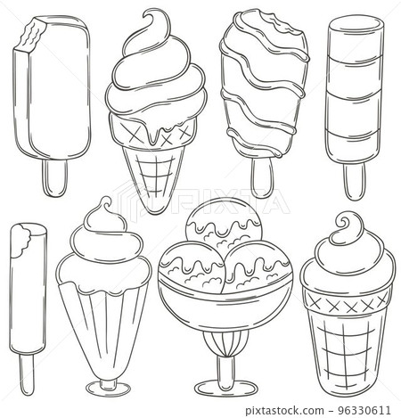 Coloring Illustration in hand draw style Coloring Illustration in hand draw style 96330611
