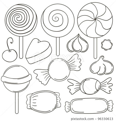 Coloring Illustration in hand draw style Coloring Illustration in hand draw style 96330613
