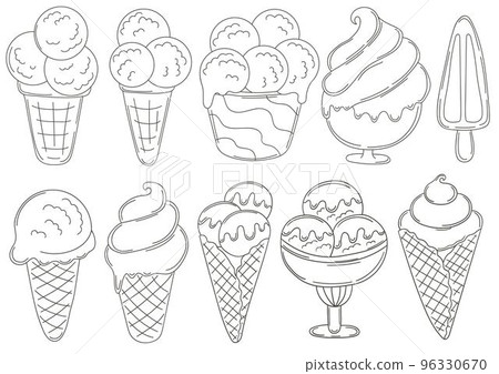 Coloring Illustration in hand draw style Coloring Illustration in hand draw style 96330670