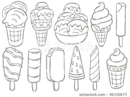 Coloring Illustration in hand draw style Coloring Illustration in hand draw style 96330673