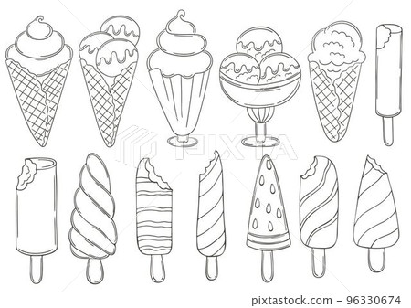 Coloring Illustration in hand draw style Coloring Illustration in hand draw style 96330674
