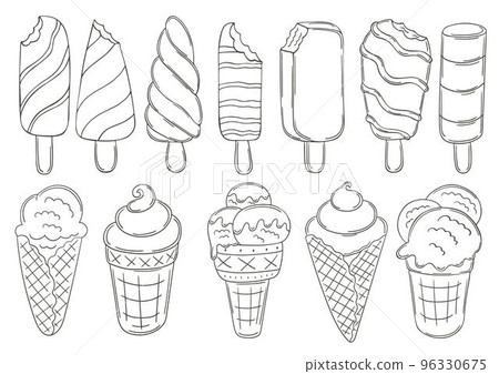 Coloring Illustration in hand draw style 96330675